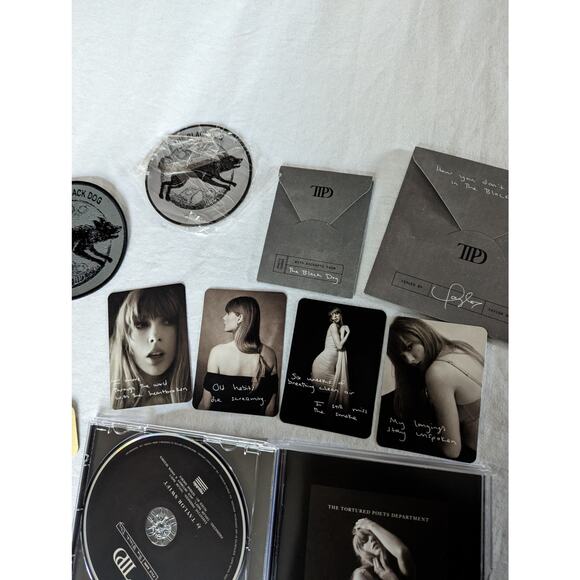 Taylor Swift The Tortured Poets Department Deluxe CD The Black Dog TTPD - Picture 3 of 14